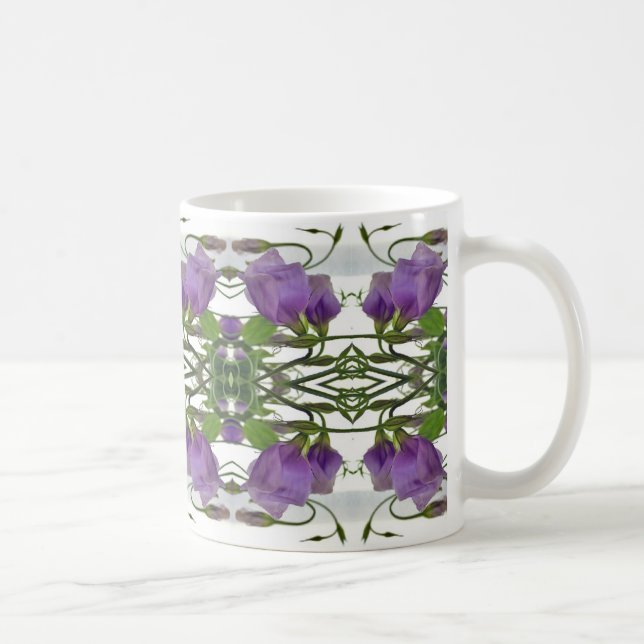 Café Taza de la flor de Lisianthus (Derecha)