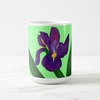 Café Taza de la flor del iris