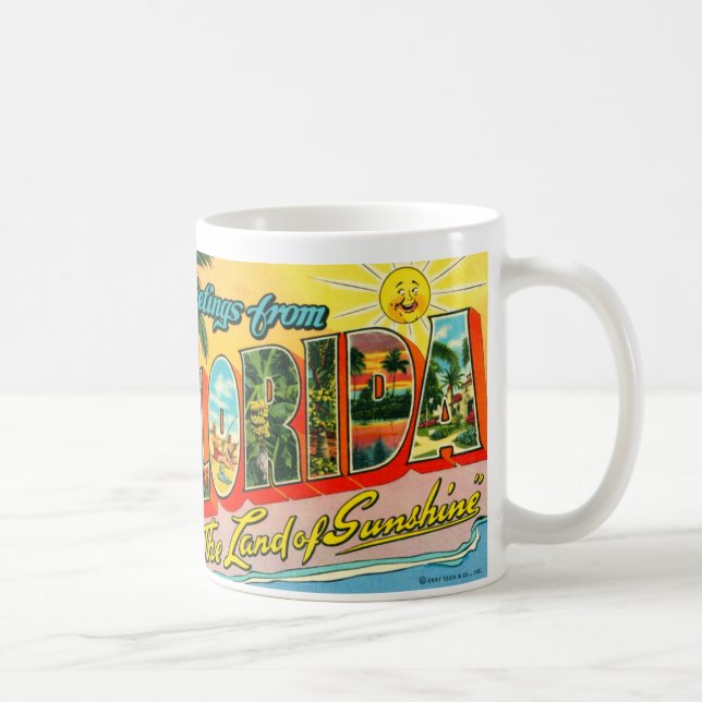 Café Taza de la Florida del vintage (Derecha)