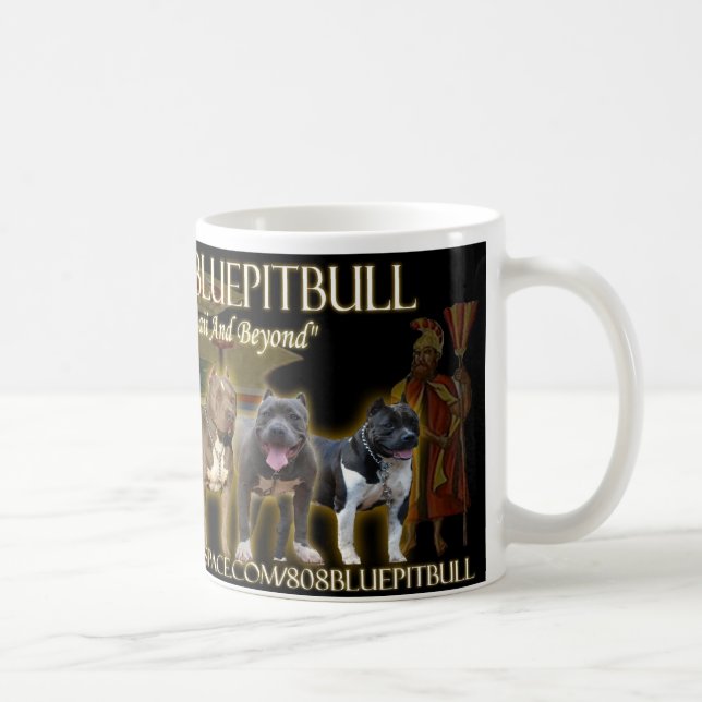 Café Taza de la formación de Pitbull de 808 azules (Derecha)