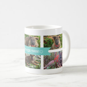 Café Taza de la foto del collage del mascota