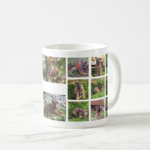 Café Taza de la foto del collage del mascota