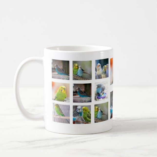 Café Taza de la foto del collage del pájaro (Izquierda)