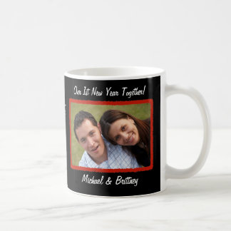 Café Taza de la foto del personalizado de la Feliz Año