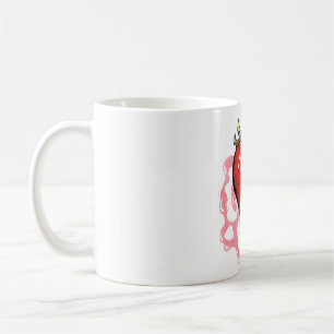 Café taza de la "fresa deliciosa"