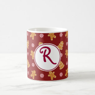 Café Taza de la galleta del pan de jengibre del navidad