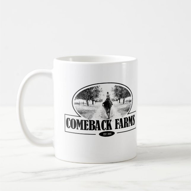 Café Taza de la granja de la reaparición (Izquierda)