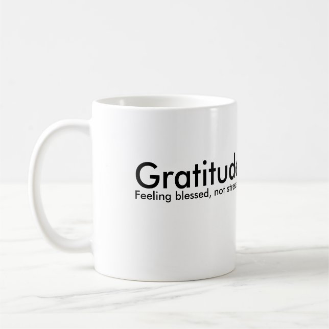 Café Taza de la gratitud (Izquierda)