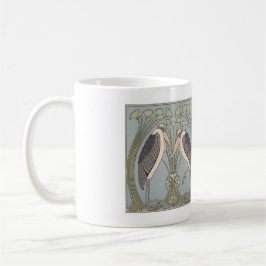 Café Taza de la grúa de Nouveau del arte