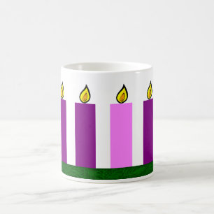 Café Taza de la guirnalda del advenimiento