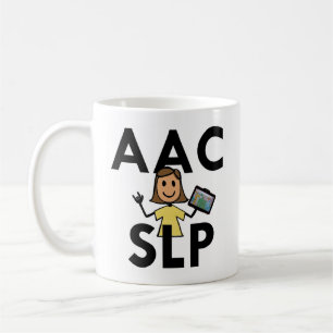 Café Taza de la hembra de AAC SLP