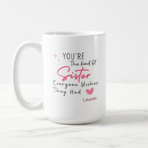 Café Taza de la Hermana Ideal - Regalo Personalizado