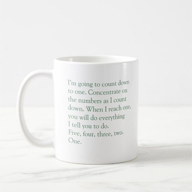 Café Taza de la hipnosis de la oficina (Izquierda)