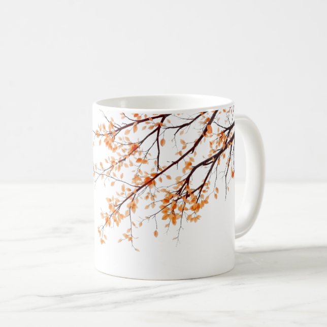 Café Taza de la historia del romance de otoño (Anverso derecho)