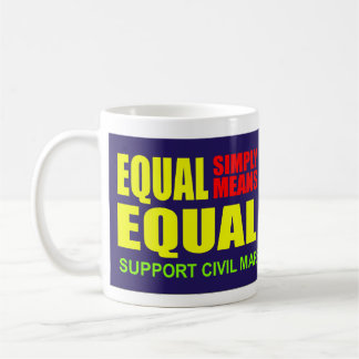Café Taza de la igualdad de la boda