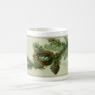 Café Taza de la imagen del navidad del vintage