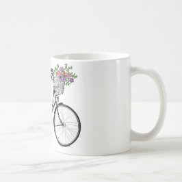 Café Taza de la impresión de la bicicleta del vintage