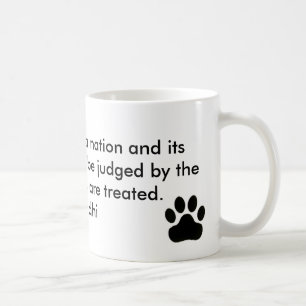 Café Taza de la impresión de la pata