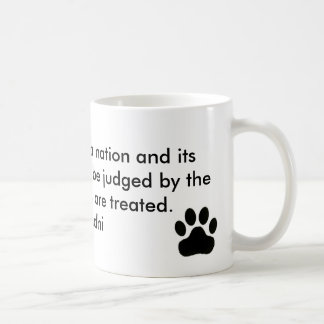 Café Taza de la impresión de la pata
