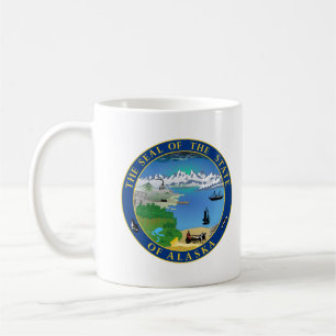 Café Taza de la insignia del estado de Alaska EE. UU.