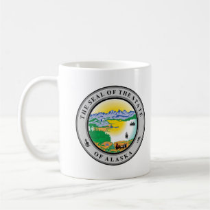 Café Taza de la insignia del estado de Alaska EE. UU.
