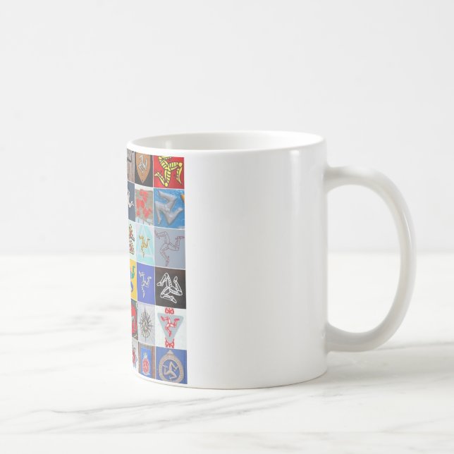 Café Taza de la Isla de Man de muchas piernas (Derecha)