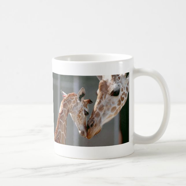 Café Taza de la jirafa y del bebé (Derecha)