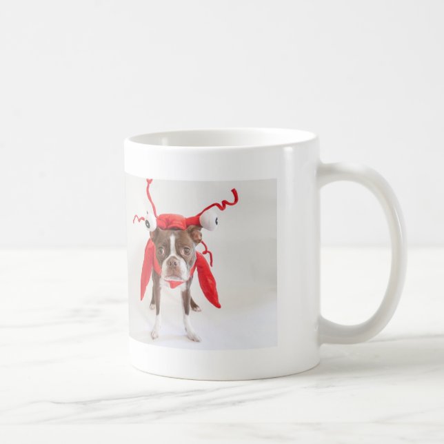 Café Taza de la langosta de Boston Terrier (Derecha)