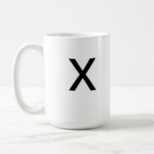 Café Taza de la letra X