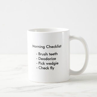 Café Taza de la lista de control