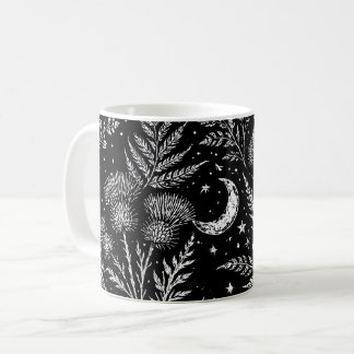 Café Taza de la Luna de Helecho Celestial