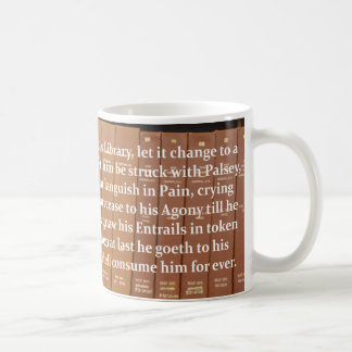 Café Taza de la maldición de los bibliotecarios