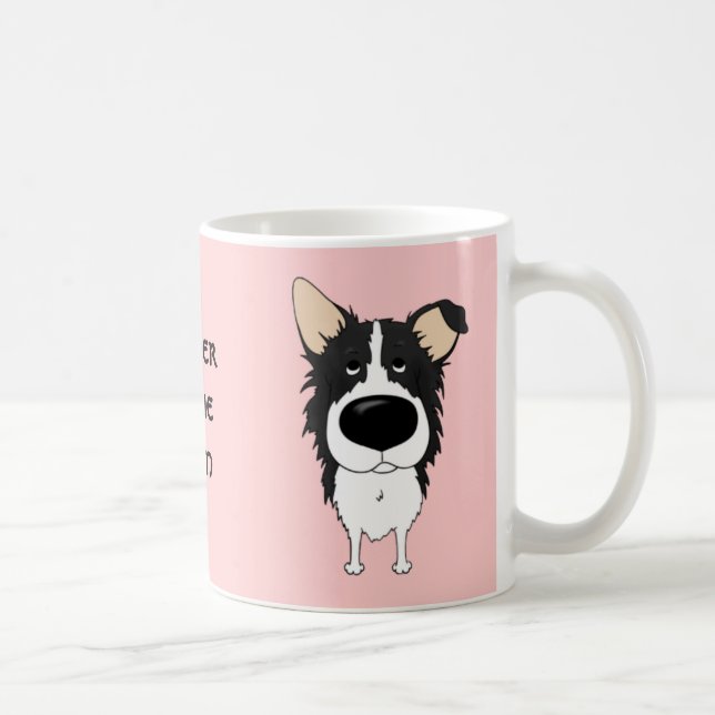 Café Taza de la mamá del border collie (Derecha)