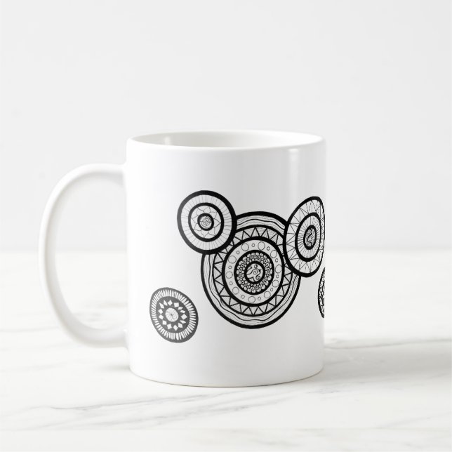 Café Taza de la mandala (Izquierda)