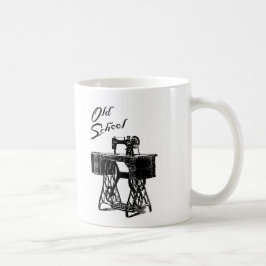 Café Taza de la máquina de coser del pedal de la