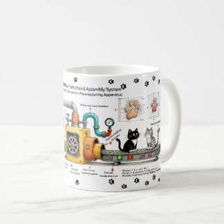 Café Taza de la máquina de montaje de gatos divertidos