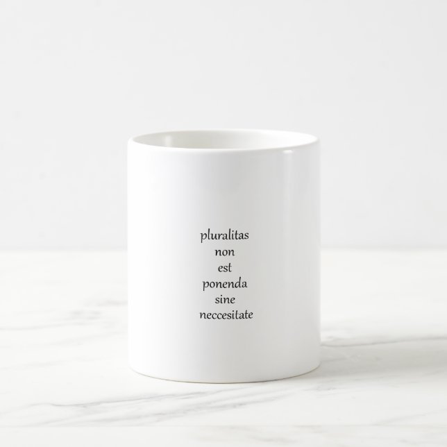 Café Taza de la maquinilla de afeitar de Occam (Centro)