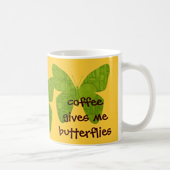 Café Taza de la mariposa (Derecha)