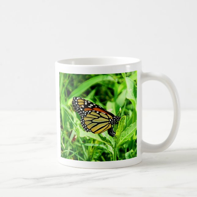Café Taza de la mariposa de monarca (Derecha)