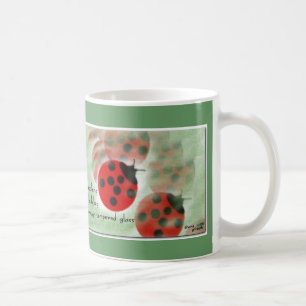 Café Taza de la mariquita (series del haiku del zen)