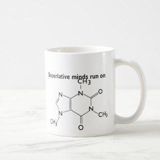 Café Taza de la molécula del cafeína