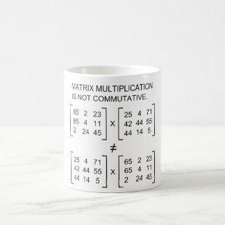 Café Taza de la multiplicación de la matriz
