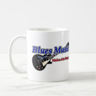 Café Taza de la música de los azules