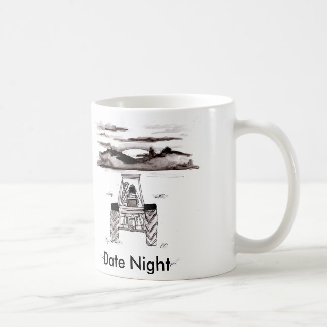 Café Taza de la noche de la fecha (Derecha)