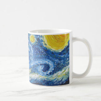 Café Taza de la noche estrellada