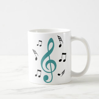 Café Taza de la nota de la música