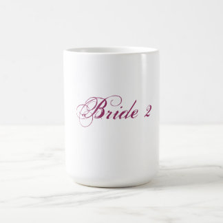 Café Taza de la novia 2 para la novia lesbiana