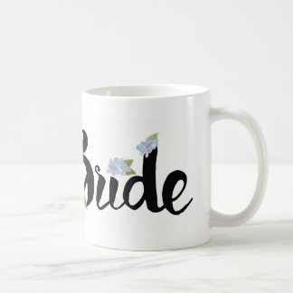 Café Taza de la novia - Hydrangeas púrpuras