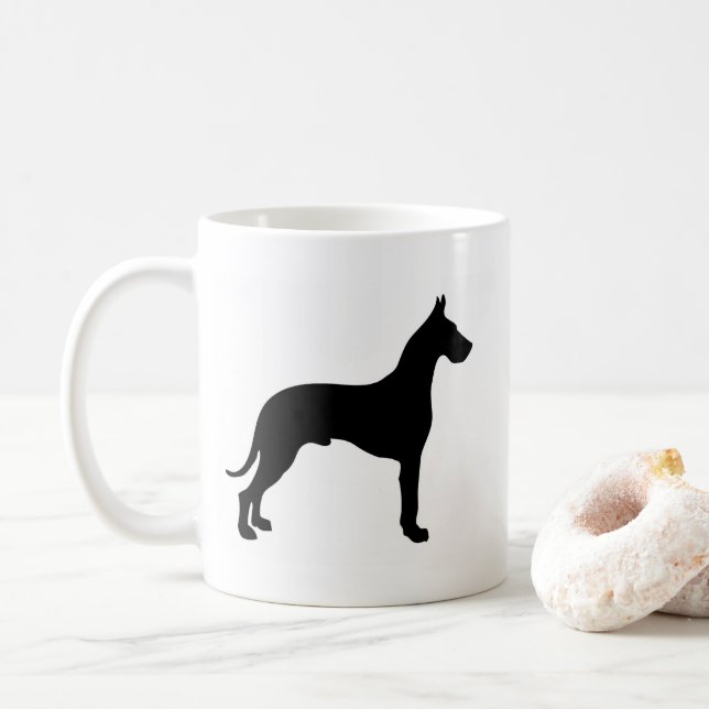 Café Taza de la obra clásica de great dane (Con donut)