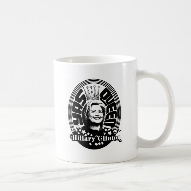 Café Taza de la obra clásica de la reina de Hillary (Derecha)